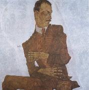 Egon Schiele Portrait of Arthur Roessler (mk12 Spain oil painting artist